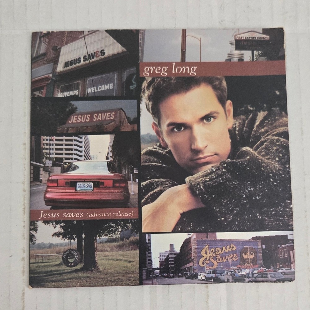 Greg Long Jesus Saves 1998 Promo CD Advance Release Myrrh Records VTG Christian